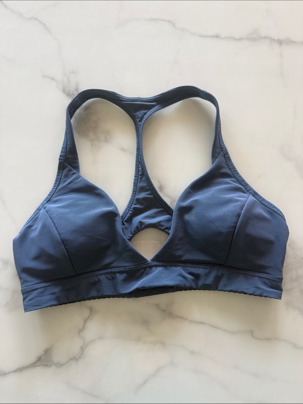 lululemon athletica Navy Racerback Sports Bra with Keyhole Detail